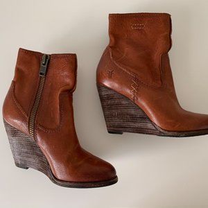 Frye Cece Artisan Short Wedge Bootie